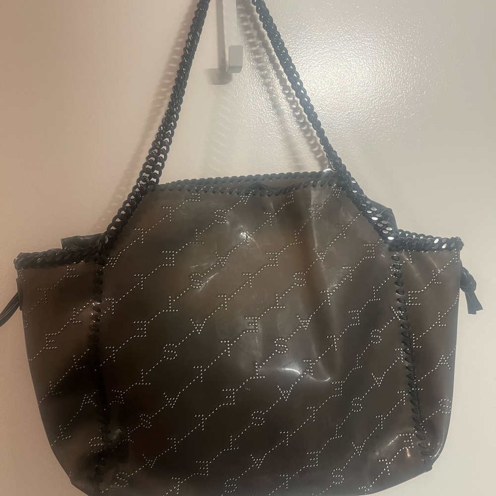 Stella McCartney Oversized Falabella Tote – Studded Logo Pattern Preloved